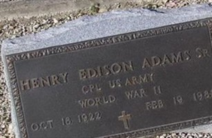 Henry Edison Adams, Sr