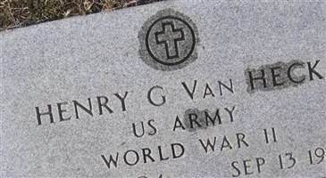 Henry G Van Heck Henry G Van Heck