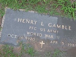 Henry L Gamble Henry L Gamble