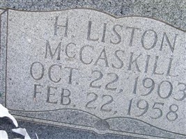 Henry Liston McCaskill Henry Liston McCaskill