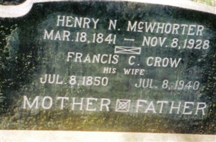 Henry Nimrod McWhorter Henry Nimrod McWhorter