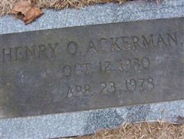 Henry O Ackerman, Jr
