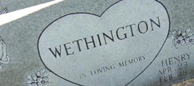 Henry Verlin "Bug" Wethington Henry Verlin "Bug" Wethington