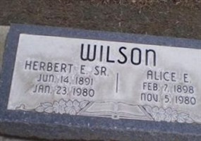 Herbert E Wilson, Sr Herbert E Wilson, Sr