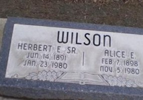 Herbert E Wilson, Sr