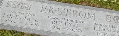 Herman E Ekstrom Herman E Ekstrom