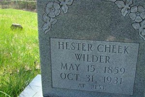 Hester Cheek Wilder