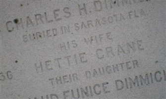 Hettie E Crane Dimmick