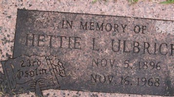 Hettie L. Ulbrich Hettie L. Ulbrich