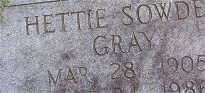 Hettie Sowder Gray Hettie Sowder Gray