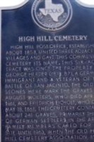 High Hill Cemetery High Hill Cemetery