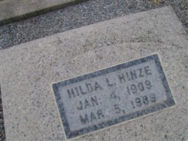 Hilda L. Hinze Hilda L. Hinze