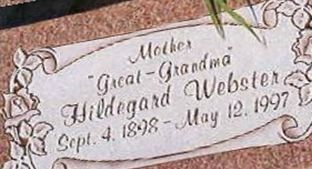 Hildegard M Webster