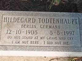Hildegard Todtenhaupt Hildegard Todtenhaupt