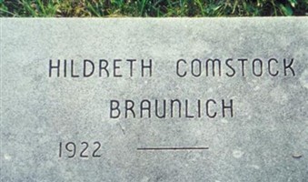 Hildreth Mary Braunlich Comstock Hildreth Mary Braunlich Comstock