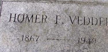 Homer F Vedder