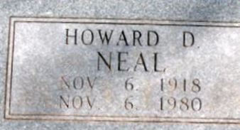 Howard D. Neal Howard D. Neal