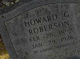 Howard G Roberson Howard G Roberson