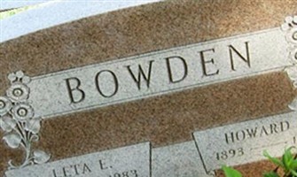 Howard H Bowden Howard H Bowden