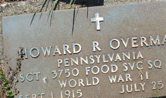 Howard R. Overman Howard R. Overman