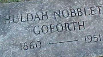 Huldah Nobblett Goforth