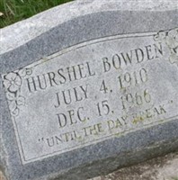 Hurshel Bowden Hurshel Bowden
