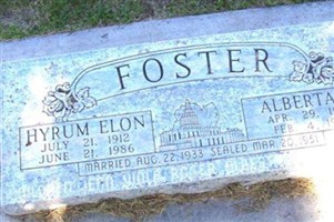 Hyrum Elon Foster Hyrum Elon Foster