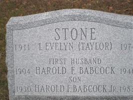 I Evelyn Taylor Stone