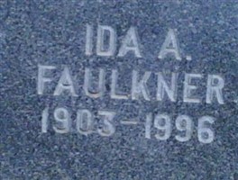Ida A Miller Faulkner
