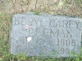 Ida Beryl Carey Coleman Ida Beryl Carey Coleman
