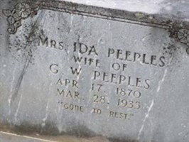 Ida Holt Peeples Ida Holt Peeples