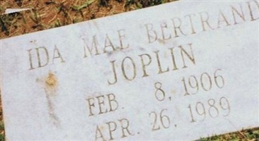 Ida Mae Bertrand Joplin Ida Mae Bertrand Joplin