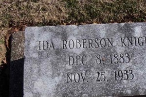 Ida Roberson Knight Ida Roberson Knight