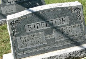 Ida Sarah Alexander Rippetoe Ida Sarah Alexander Rippetoe
