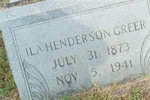 Ila Henderson Greer Ila Henderson Greer