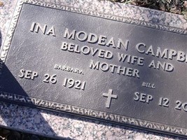 Ina Modean Campbell Ina Modean Campbell