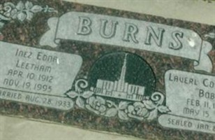 Inez Edna Leetham Burns Inez Edna Leetham Burns