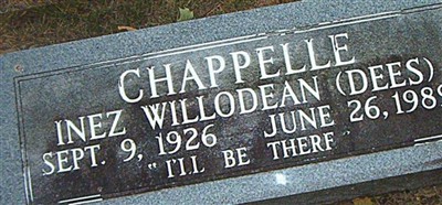 Inez Willodean Dees Chappelle Inez Willodean Dees Chappelle
