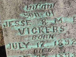 Inf. Son of Jesse & Mary Vickers