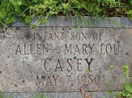 Infant Son of Allen and Mary Lou Casey