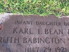 Infant daughter Bean