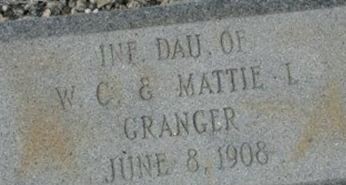 Infant Daughter Granger Infant Daughter Granger