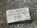Infant daughter of John and Mildred Poore