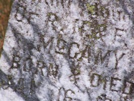 Infant Daughter of R.N. & F.E. McCamy