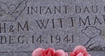 Infant Daughter Wittman Infant Daughter Wittman