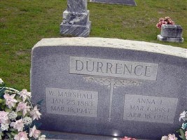 Infant Son 1 of W. Marshall & Anna L. Durrence Infant Son 1 of W. Marshall & Anna L. Durrence
