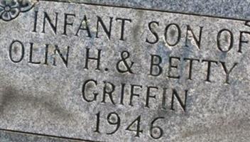 Infant son of Olin & Betty Griffin