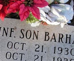 Infant Son Barham Infant Son Barham