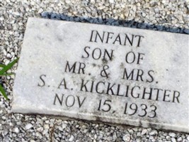 Infant Son of Mr. & Mrs. S.A. Kicklighter Infant Son of Mr. & Mrs. S.A. Kicklighter