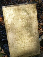 Infant son of S & MA Sanders